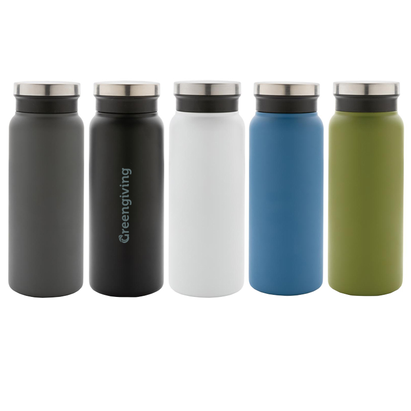 Thermos bottle recycled stainless steel